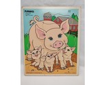 Vintage 1989 Playskool Little Pigs 10 Piece Wooden Puzzle - $27.71