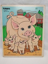 Vintage 1989 Playskool Little Pigs 10 Piece Wooden Puzzle - £21.76 GBP