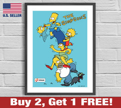 The Simpsons Arcade Konami Bart Lisa Homer Marge 18&quot; x 24&quot; Poster Print - £10.53 GBP