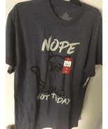 NEW Not Today Cat Men&#39;s Medium (38/40) T-Shirt - $214.25 MXN