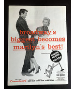 Marilyn Monroe RARE 1956 Bus Stop Movie Promotional Ad Theater Poster Pr... - €153,67 EUR