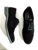Calvin Klein men  Yago Suede Oxford Black Size 10 1/2 New in Box - $82.56