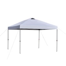 Outsunny 10x10 Pop Up Canopy Tent, Instant Sun Shelter, White - $131.99