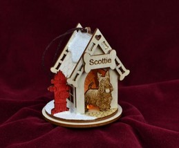 Ginger Cottages K9 Cottages Scottish Terrier Xmas Ornament Made In Usa K9107 - £15.61 GBP