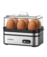 Rapid Egg Cooker Electric 6 Eggs Capacity, Soft, Medium, Hard Boiled, Po... - £43.24 GBP