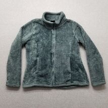 32 Degrees Heat Jacket Womens Medium Green Sherpa Zip Pockets Outdoor - $360.99 MXN