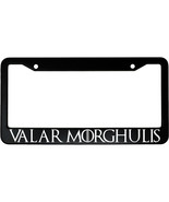 Valar Morghulis Arya Stark Game of Thrones Aluminum Car License Plate Frame - £15.12 GBP