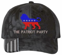 The Patriot Party Hat - Embroidered USA-300 / Mossy Adjustable Hat TRUMP 2024 - £19.01 GBP