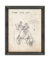 Lego Toy Airplane Patent Print Old Look with Black Wood Frame - £19.77 GBP+