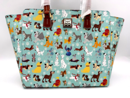 Disney Dooney and &amp; Bourke Disney Dogs Tote Bag Purse Visa Exclusive Blue 2024 - £457.23 GBP