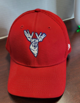 Milwaukee Bucks Hat Cap men fitted Medium Large New Era Red New Era - £11.18 GBP
