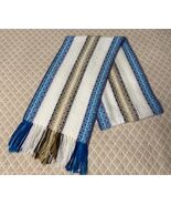 Peruvian 100% Alpaca Handmade Scarf From Chincheros Cusco 9.5"x72” NWOT - $65.98