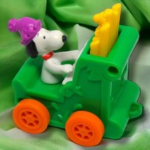 1972 Snoopy Woodstock Peanuts Happy Birthday Moving Organ Train Car Vintage - $5.18