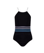 Nautica Ladies One Piece Black Mesh Slimming Shape Enhancing Swimsuit NE... - £52.42 GBP