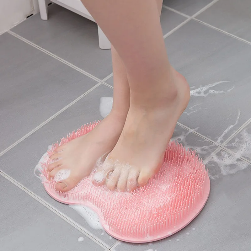 House Home Exfoliating Shower MAage Bathroom Non-slip Bath Mat Silicone MAage Br - £19.98 GBP