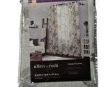 Allen Roth Grommet Top Panel 52x84in 1085004 Floral Pattern Beige Taupe - £20.77 GBP
