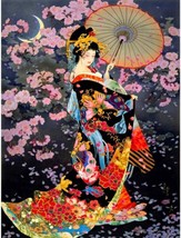 Geisha Diamond Painting Kit - 5D DIY Round Crystal Art for Home Wall Decor - Adu - £55.65 GBP