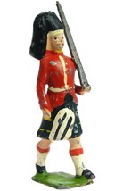 Vintage 1940&#39;s W Britains England Gordon Highlander Marching Lead Toy So... - $14.99