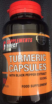 Turmeric Capsule with black pepper Extract 500mg 60 capsules - $276.11 MXN