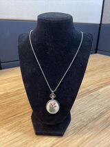 Vintage Eternity Tulip Locket Watch Necklace AS IS Estate Jewelry KG JD - $17.82