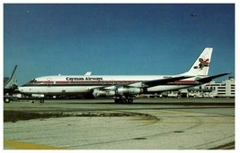 Cayman Airways McDonnell Douglas DC 8 52 Airplane Postcard 1984 - £5.79 GBP