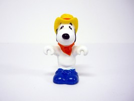 Peanuts Charlie Brown Snoopy PVC Toy Vintage 2.5&quot; w/Yellow Hat 1950 1966 - £5.05 GBP
