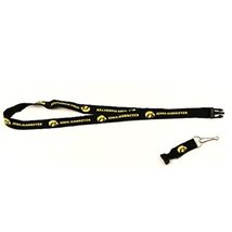 NCAA Iowa Hawkeyes Team Color Lanyard, 22-inches, Black - $10.88