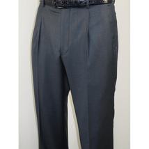 Mens Vitali Three Piece Suit Vested Sheen Sharkskin Business M3090 Navy blue image 13
