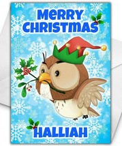 OWL WINNIE POOH Personalised Christmas Card - Disney Personalised Christmas Card - £3.25 GBP