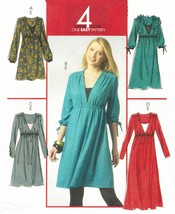 Women&#39;s Plus Size Pullover Elastic Waist Dress Camisole Sew Pattern 18W-24W - £7.96 GBP