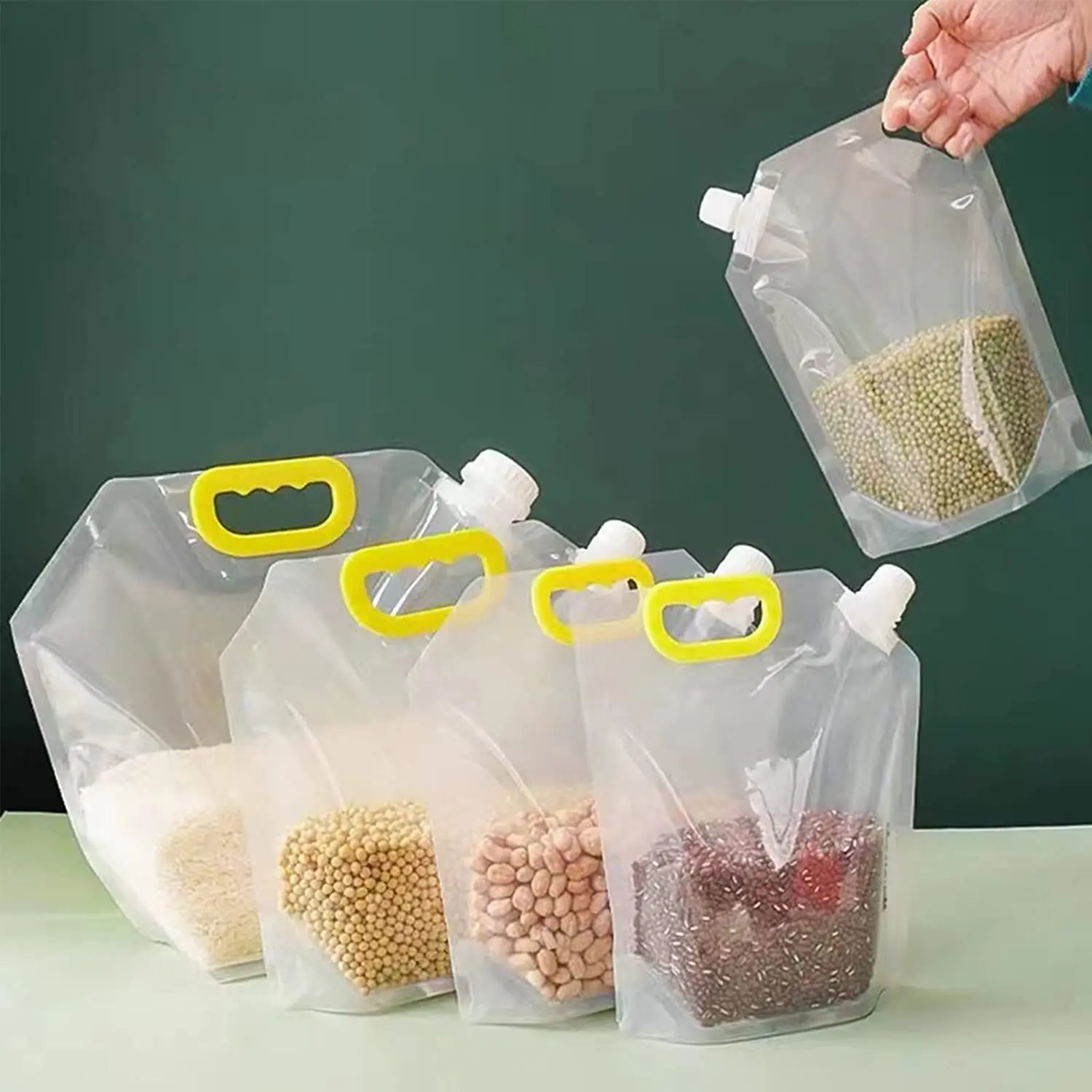 House Home 10pcs Kitchen Storage Bag Grain Moisture-Proof Sealed Bag Insect-Proo - £19.55 GBP
