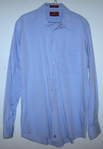 NORDSTROM CLASSIC  Men&#39;s Long-Sleeved Shirt 16/35 - 100% Cotton- Lt. Blu... - £13.38 GBP