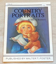 Country Portraits by Helan Barrick art painting pattern book children dolls 1986 - £3.93 GBP