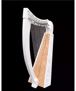 White 22 String Celtic Style Harp  - $449.45 CAD