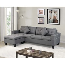 Modern Sectional Sofa Set w/ Chaise &amp; Cupholder - $728.99