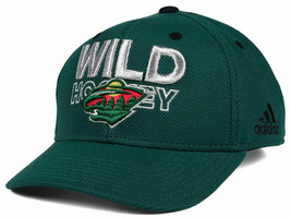 Minnesota Wild adidas 721VZ NHL 100th Celebration Hockey Adjustable Cap Hat - £16.36 GBP