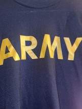 US Army Mens Black Yellow Letters Long Sleeve Shirt Size Large - £7.30 GBP