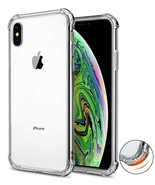For iPhone XR XS X XS Max Clear Transparent Case Soft Shock Absorbing Bu... - £3.90 GBP