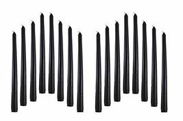 Smokeless Scented Paraffin Wax Black Tapered Stick Candles Decorations for Livin - £25.61 GBP