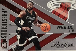 DWAYNE WADE 2015-16 Prestige Prestigious Pros NBA Miami Heat Basketball Card 36 - £1.27 GBP