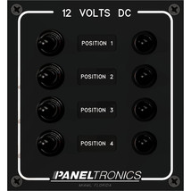 Paneltronics Waterproof Panel - DC 4-Position Toggle Switch &amp; Circuit Breaker [9 - £47.81 GBP