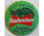 Rare Budweiser Pinback Pin Happy St. Pats Green With Envy Iguana Lizard Vintage