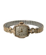 Vintage Wittnauer 17j 10K Gold Filled Manual Wind Women&#39;s Cocktail Watch - $24.74