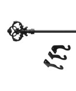 Village Wrought Iron Decorative Victorian Curtain Rod XLarge with Hardwa... - $129.95