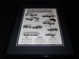 1980 AMC Jeep Pittsburgh Dealers Framed 11x14 ORIGINAL Vintage Advertise... - $34.64
