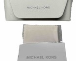 MICHAEL KORS EYEGLASSES SUNGLASSES WHITE FLIP CASE WITH WIPE - £8.86 GBP