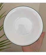 Corelle Green Rim Stripe 7-1/4&quot; Cereal/Soup Bowl White - $16.32 CAD
