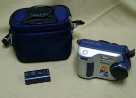 Sony Mavica MVC-FD100 1.2MP Camera np-f330 Battery+Sony Carrying Case NO CHARGER - £31.57 GBP