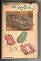 Simplicity 6718 Babies Travel Accessories Vintage Sewing Pattern Uncut - £6.77 GBP