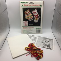 Set 2 WonderArt Christmas Traditions Cross Stitch Designs Jingle Santa O... - $9.99